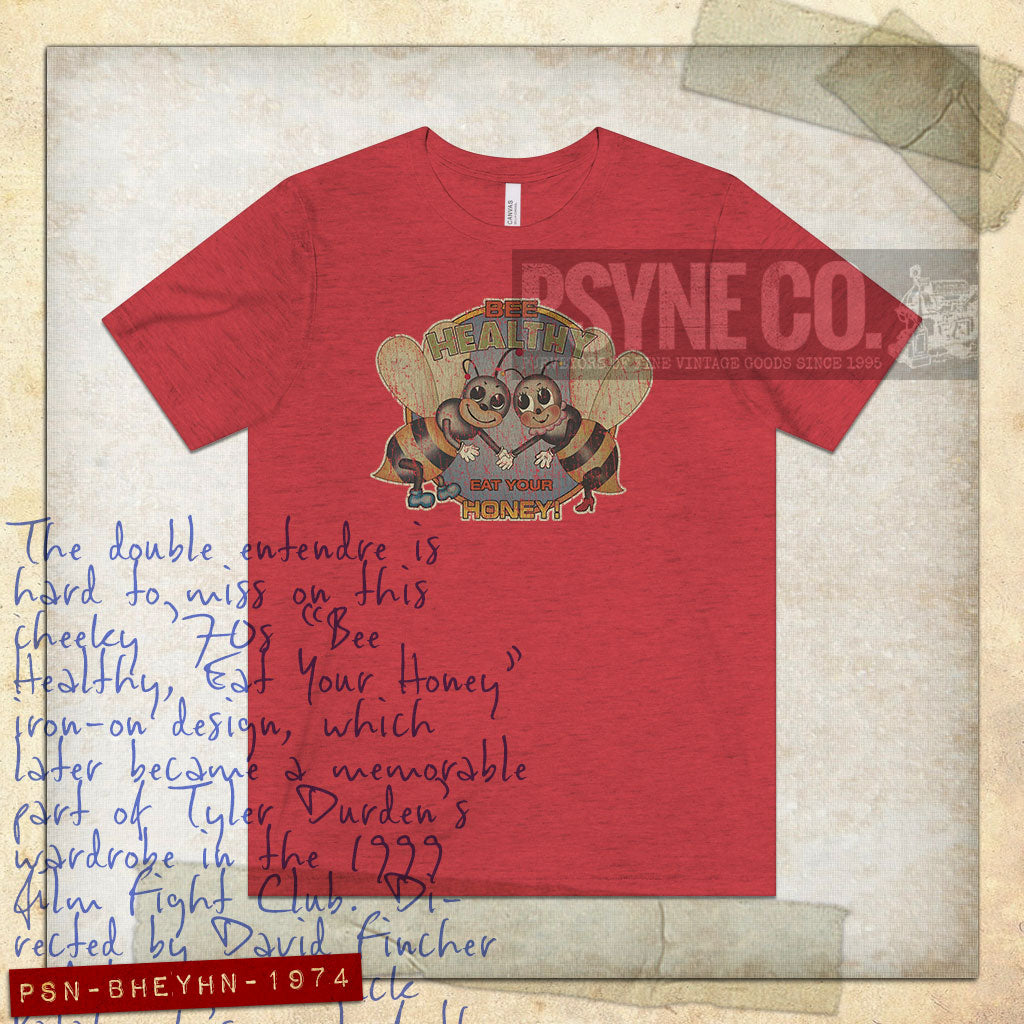 Bee Healthy, Eat Your Honey 1974 Vintage Men's T-Shirt