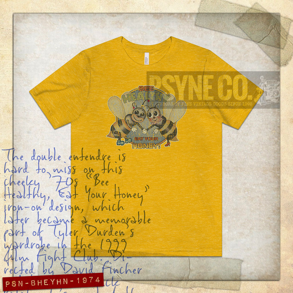Bee Healthy, Eat Your Honey 1974 Vintage Men's T-Shirt