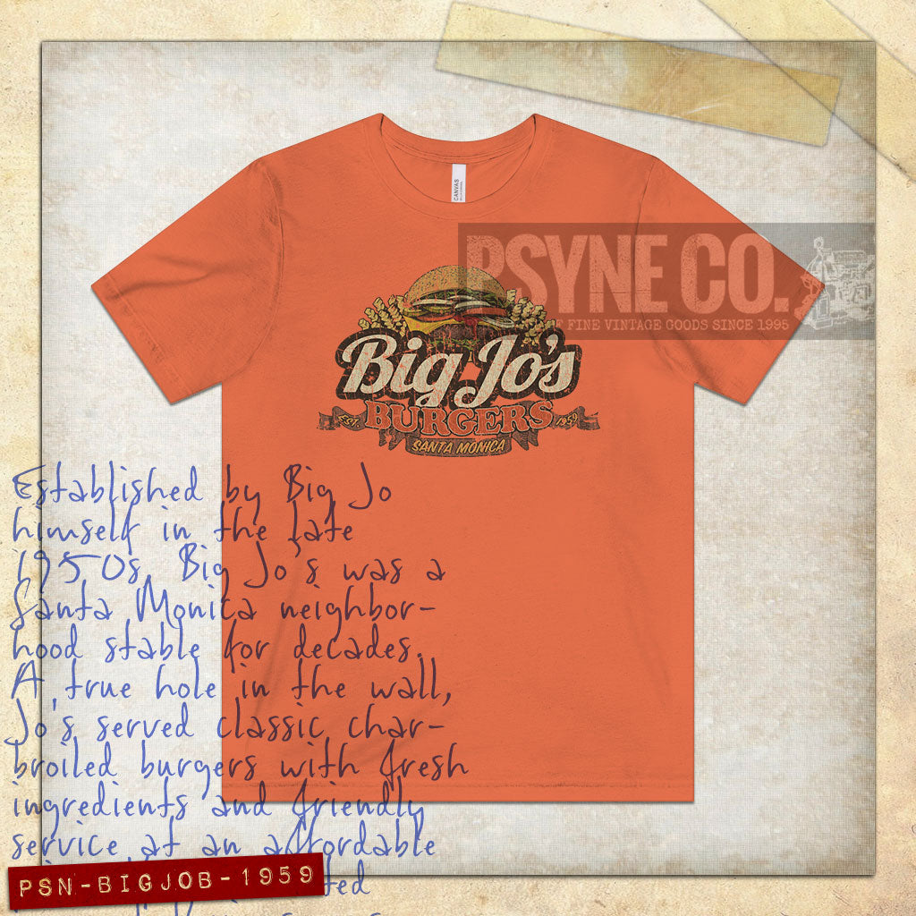 Big Jo's Burgers 1959 Vintage Men's T-Shirt