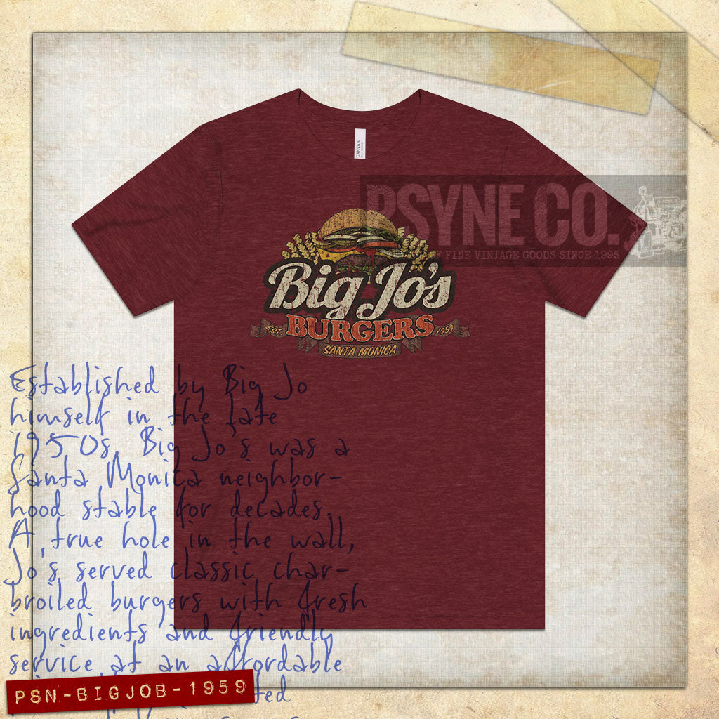 Big Jo's Burgers 1959 Vintage Men's T-Shirt
