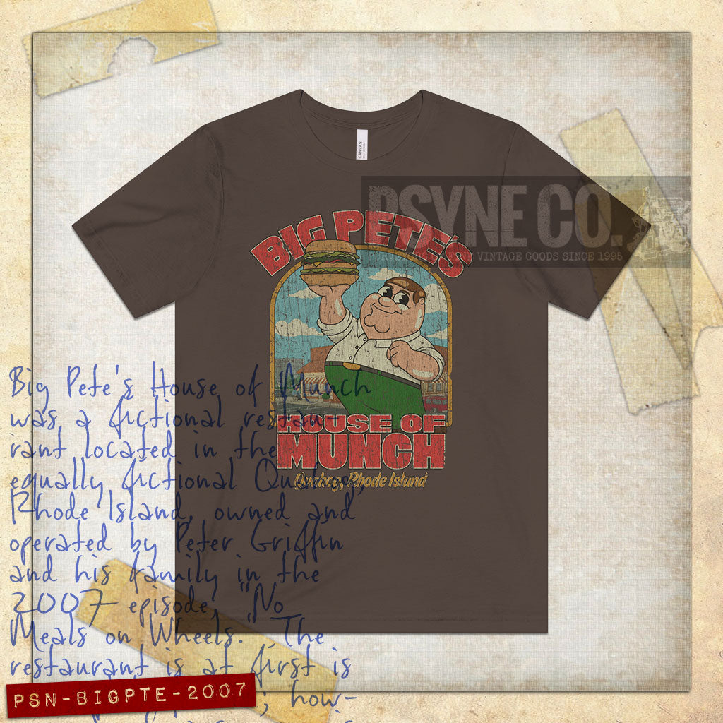 Big Pete's House of Munch 2007 Vintage Men's T-Shirt