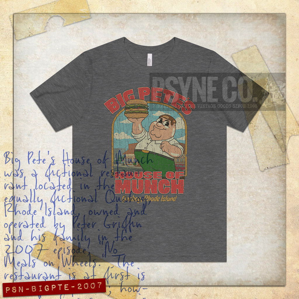 Big Pete's House of Munch 2007 Vintage Men's T-Shirt