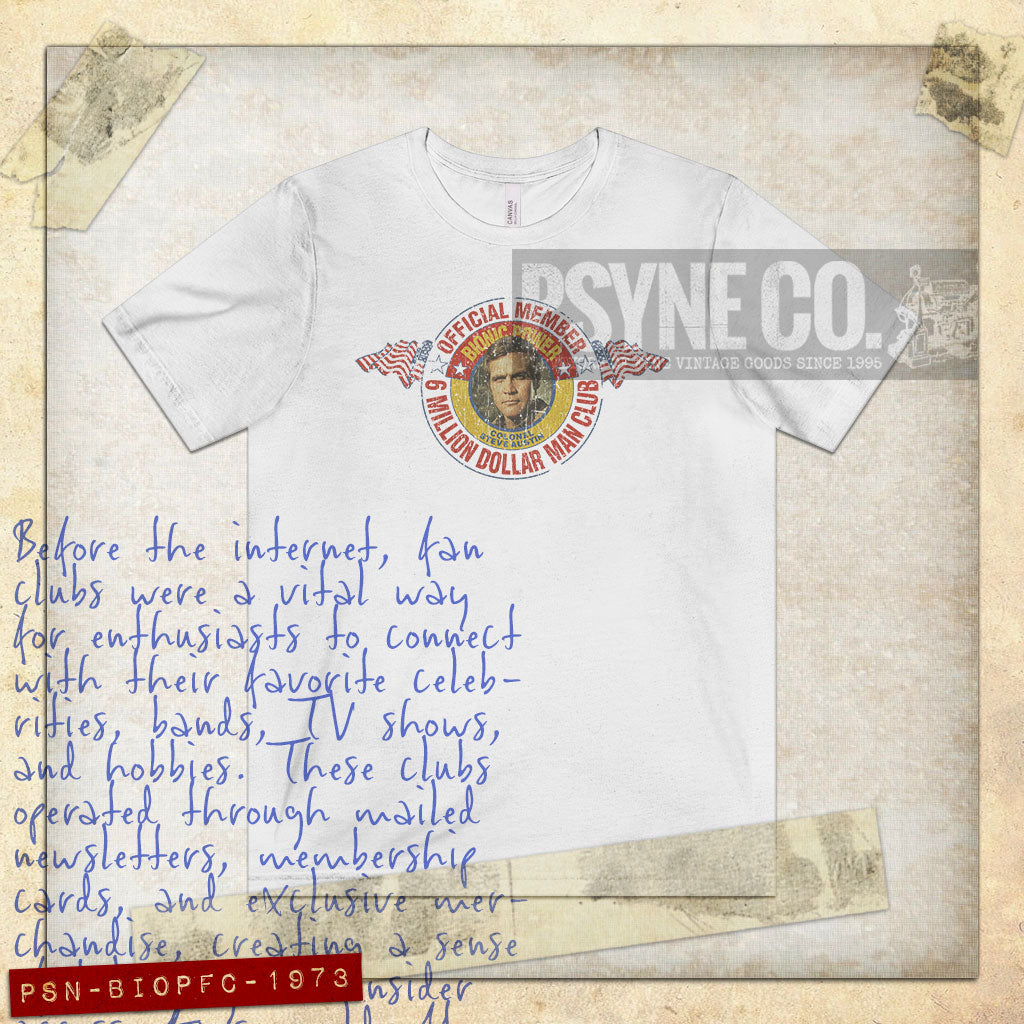 Bionic Power Fan Club 1973 Vintage Men's T-Shirt