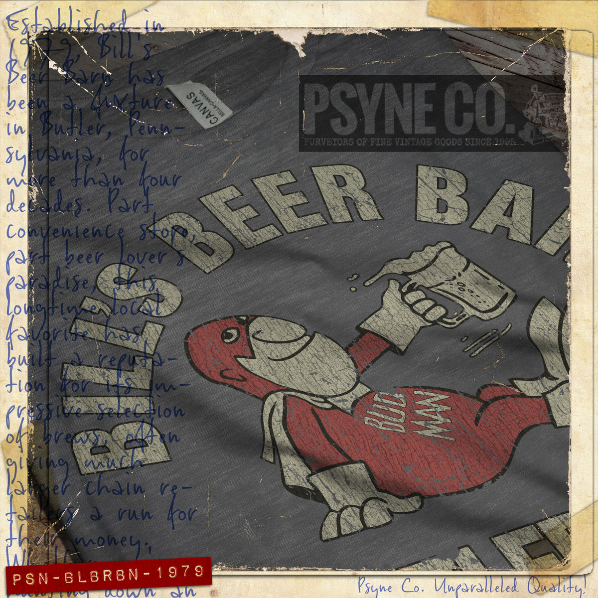 Bill's Beer Barn 1979 Vintage Men's T-Shirt