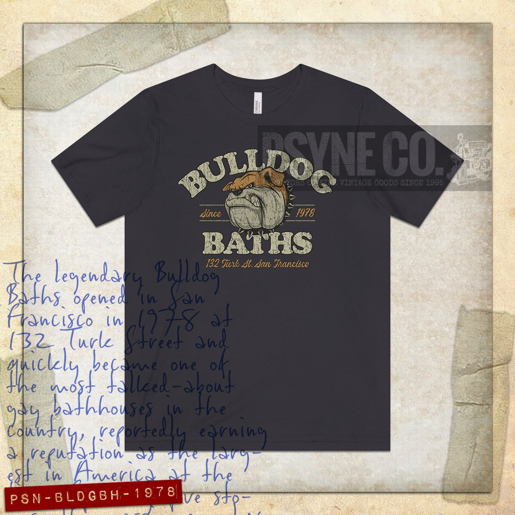 Bulldog Baths San Francisco 1978 Vintage Men's T-Shirt