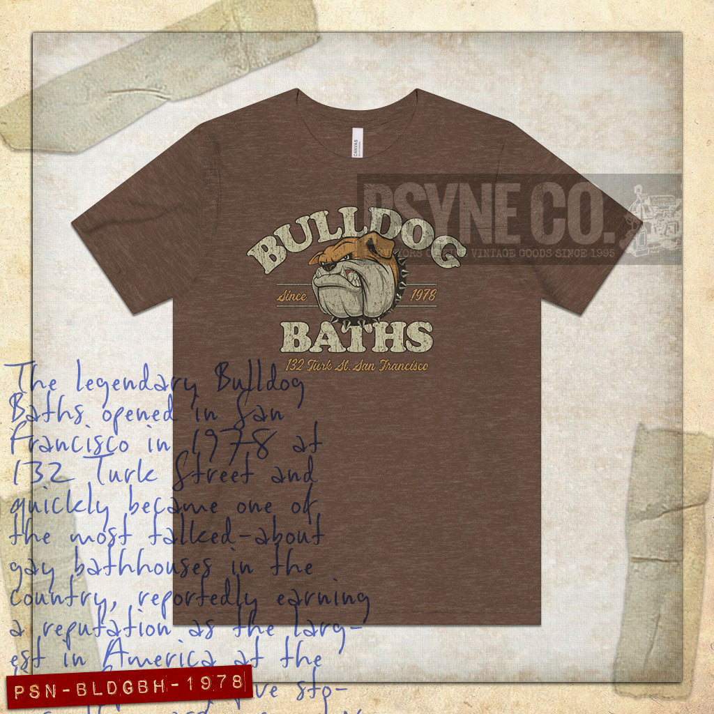 Bulldog Baths San Francisco 1978 Vintage Men's T-Shirt