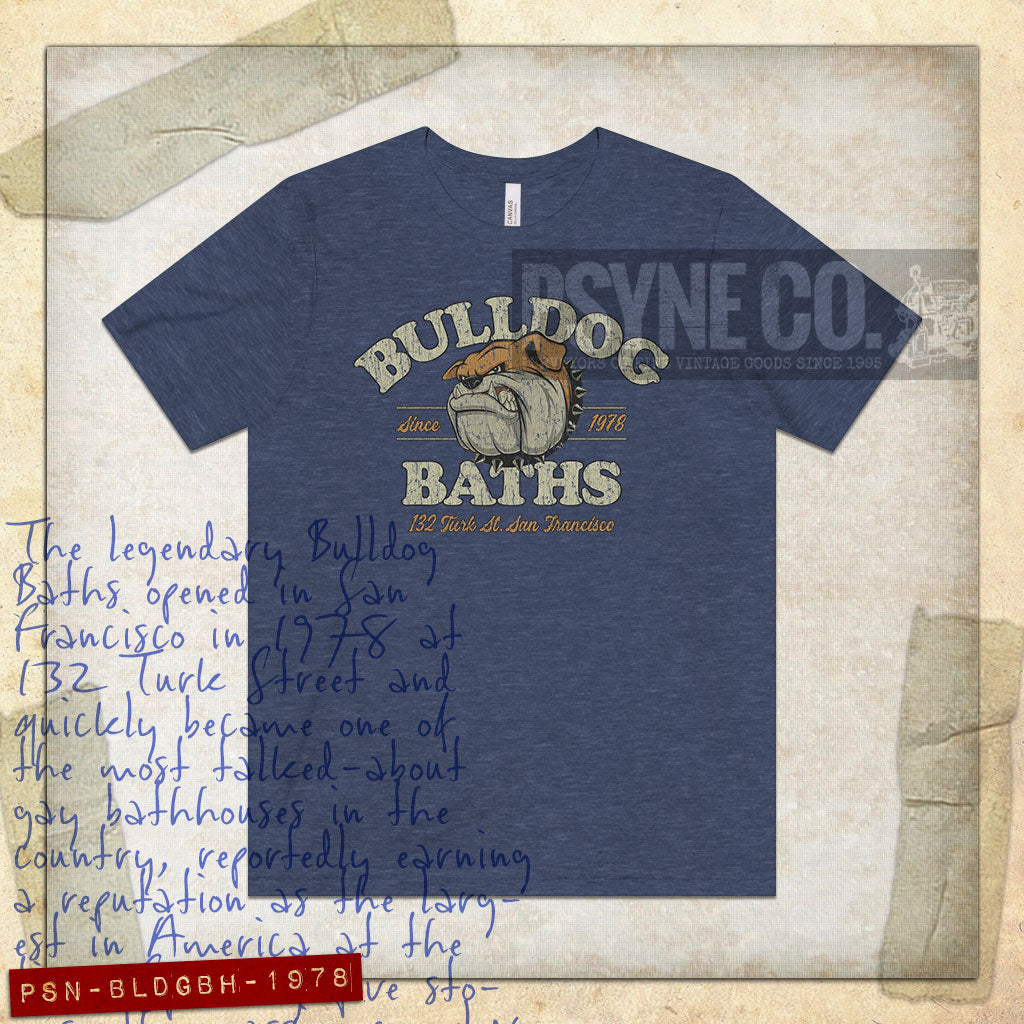 Bulldog Baths San Francisco 1978 Vintage Men's T-Shirt
