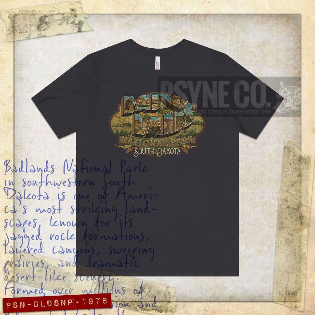 Badlands National Park 1978 Vintage Men's T-Shirt