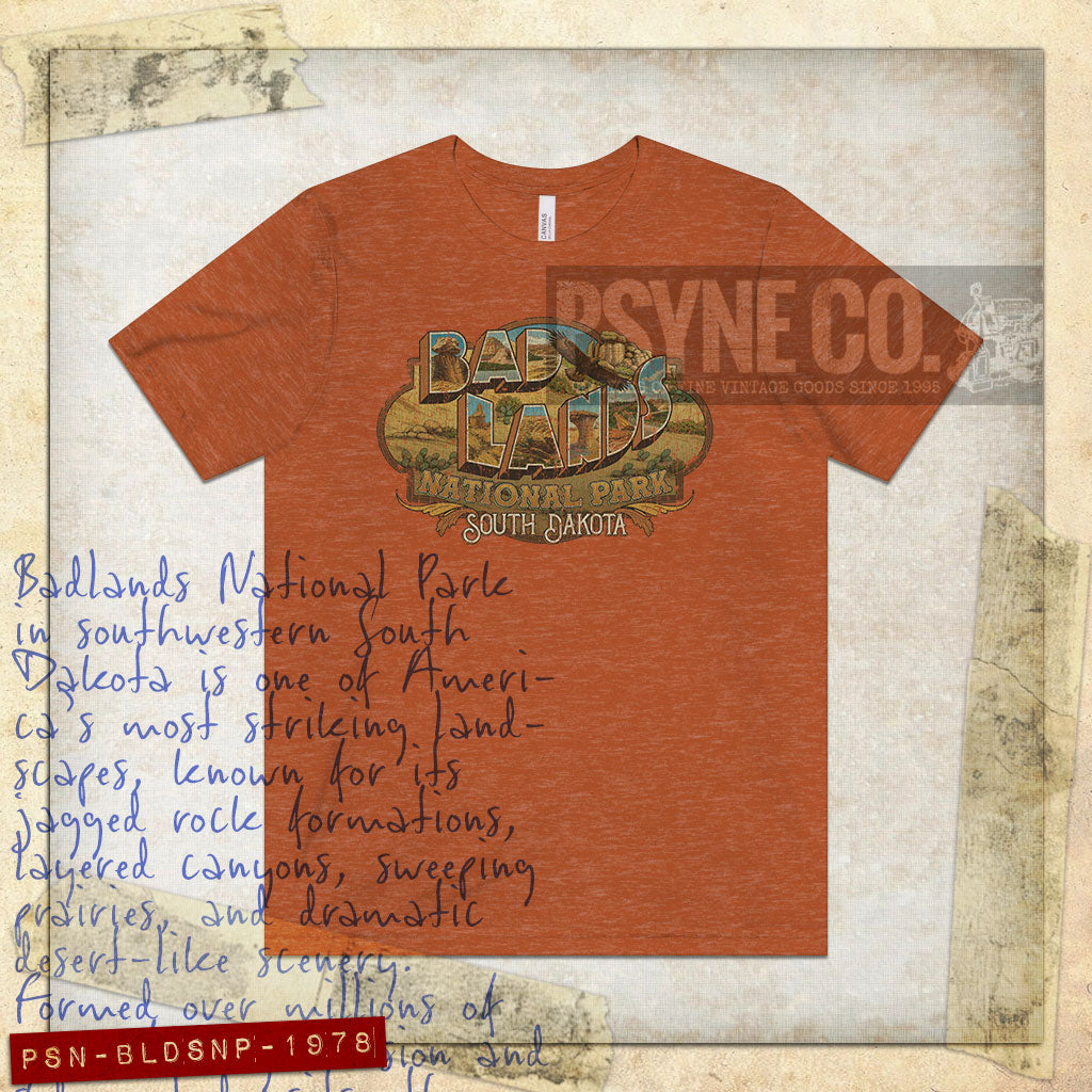 Badlands National Park 1978 Vintage Men's T-Shirt