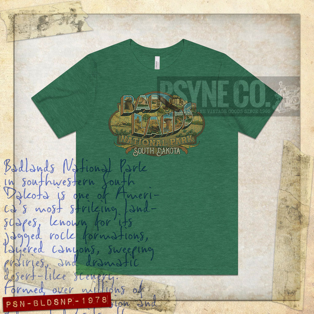 Badlands National Park 1978 Vintage Men's T-Shirt