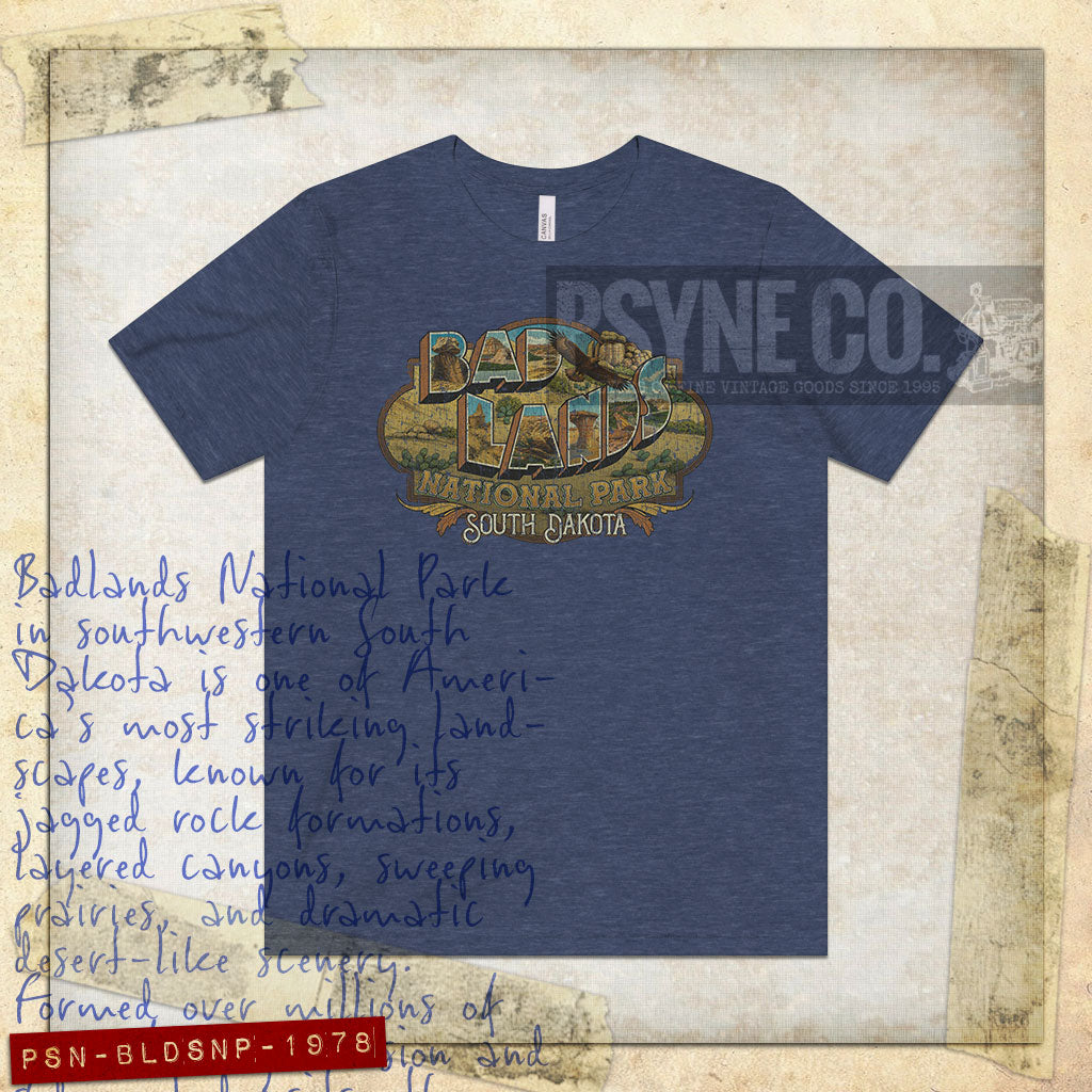 Badlands National Park 1978 Vintage Men's T-Shirt