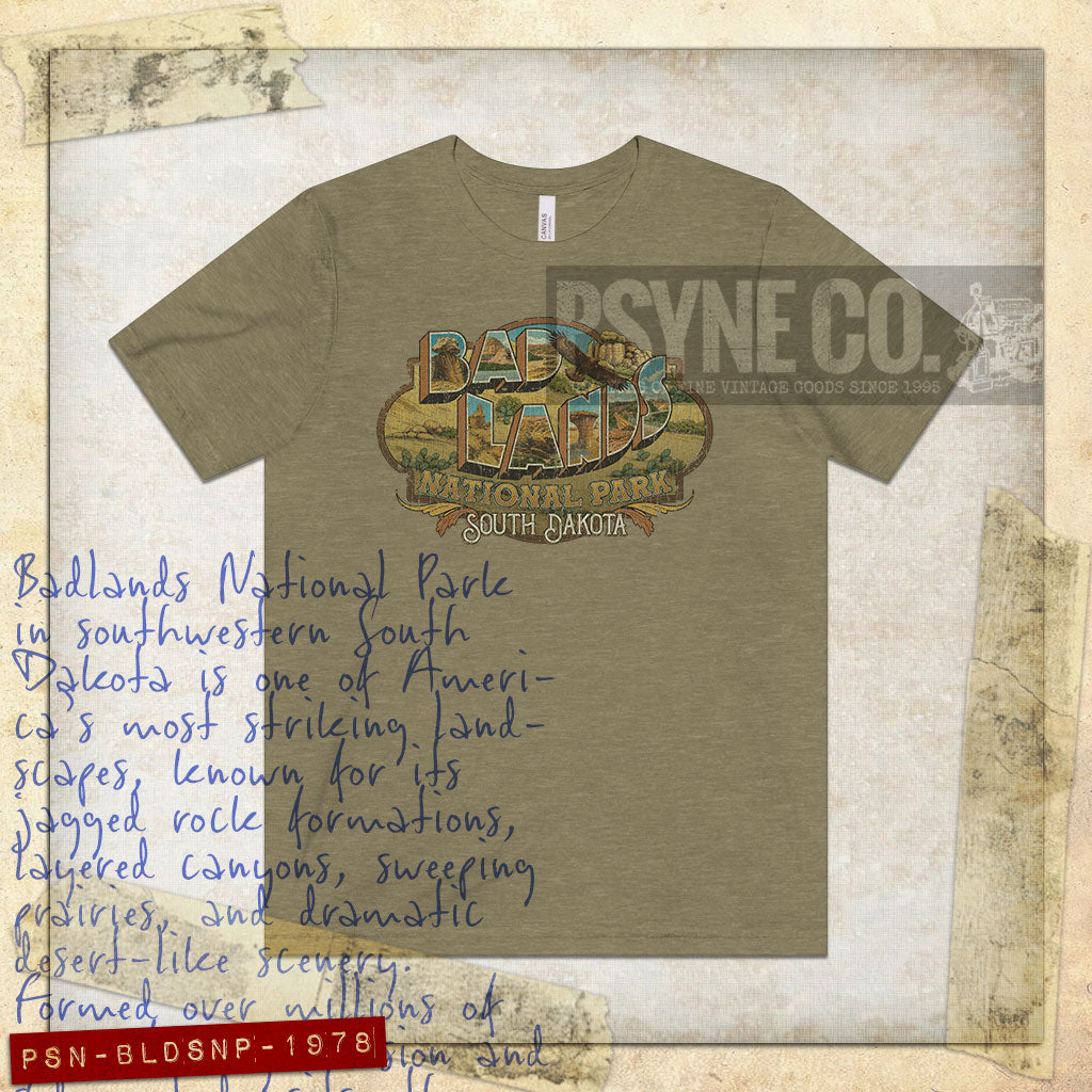Badlands National Park 1978 Vintage Men's T-Shirt