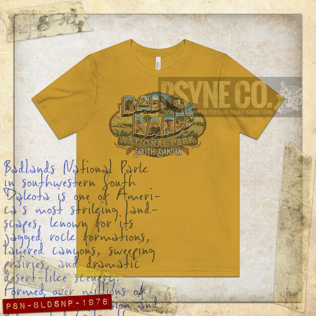 Badlands National Park 1978 Vintage Men's T-Shirt