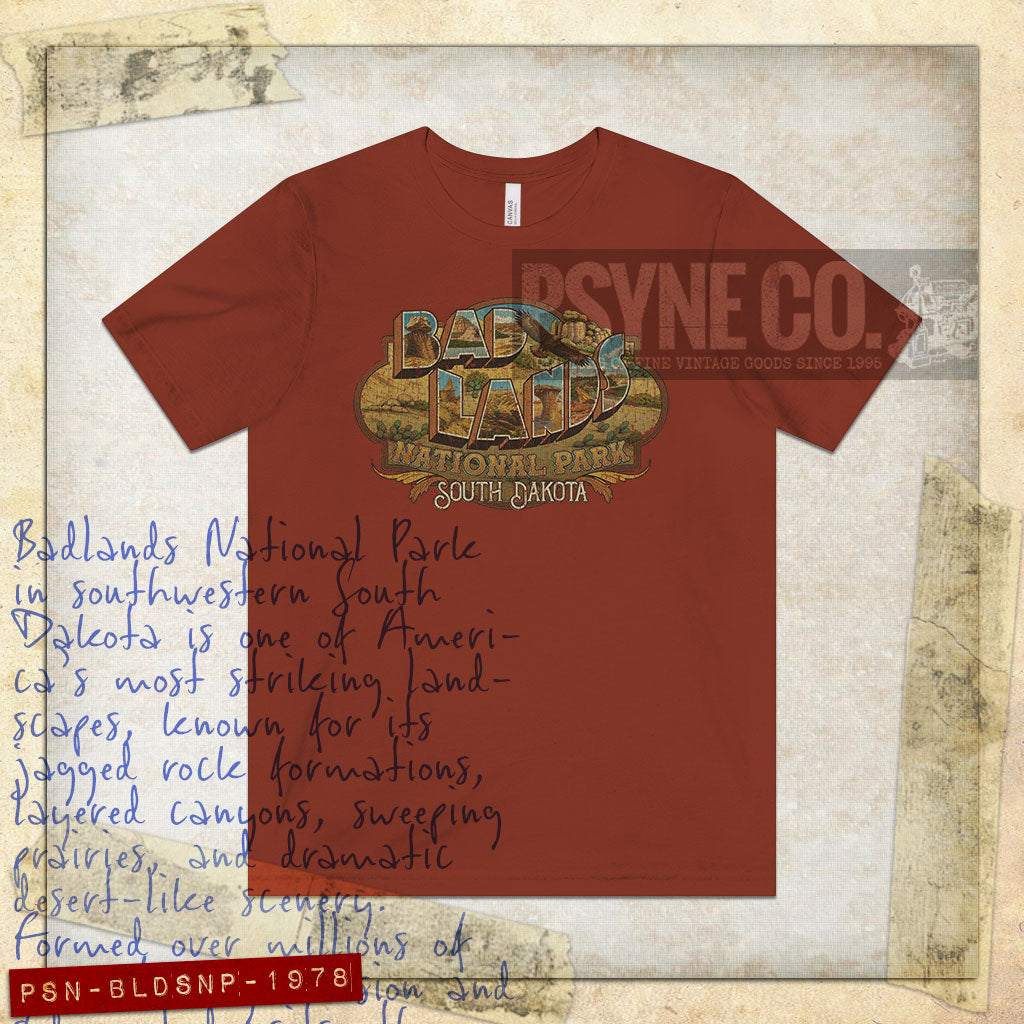 Badlands National Park 1978 Vintage Men's T-Shirt