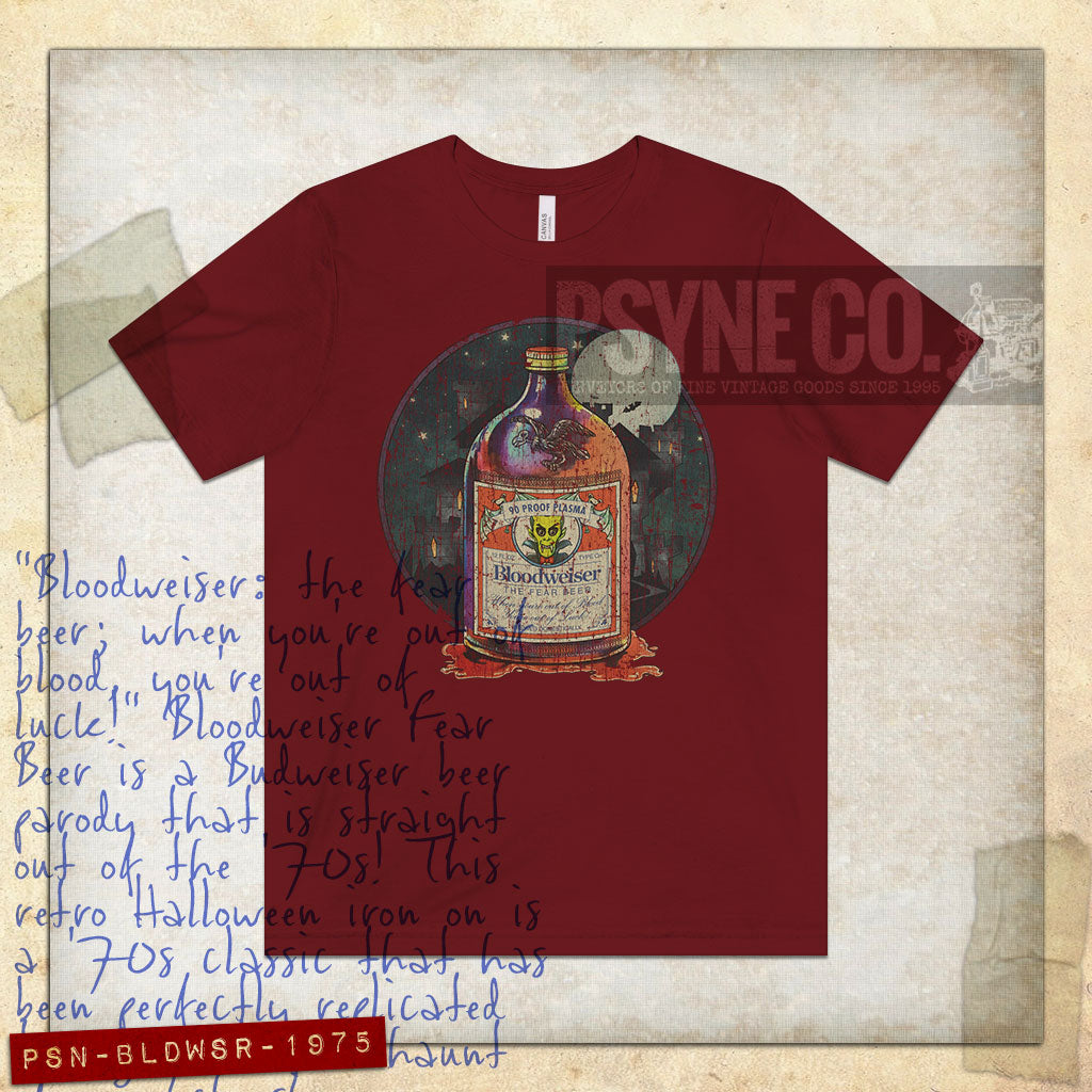 Bloodweiser Fear Beer 1975 Vintage Men's T-Shirt