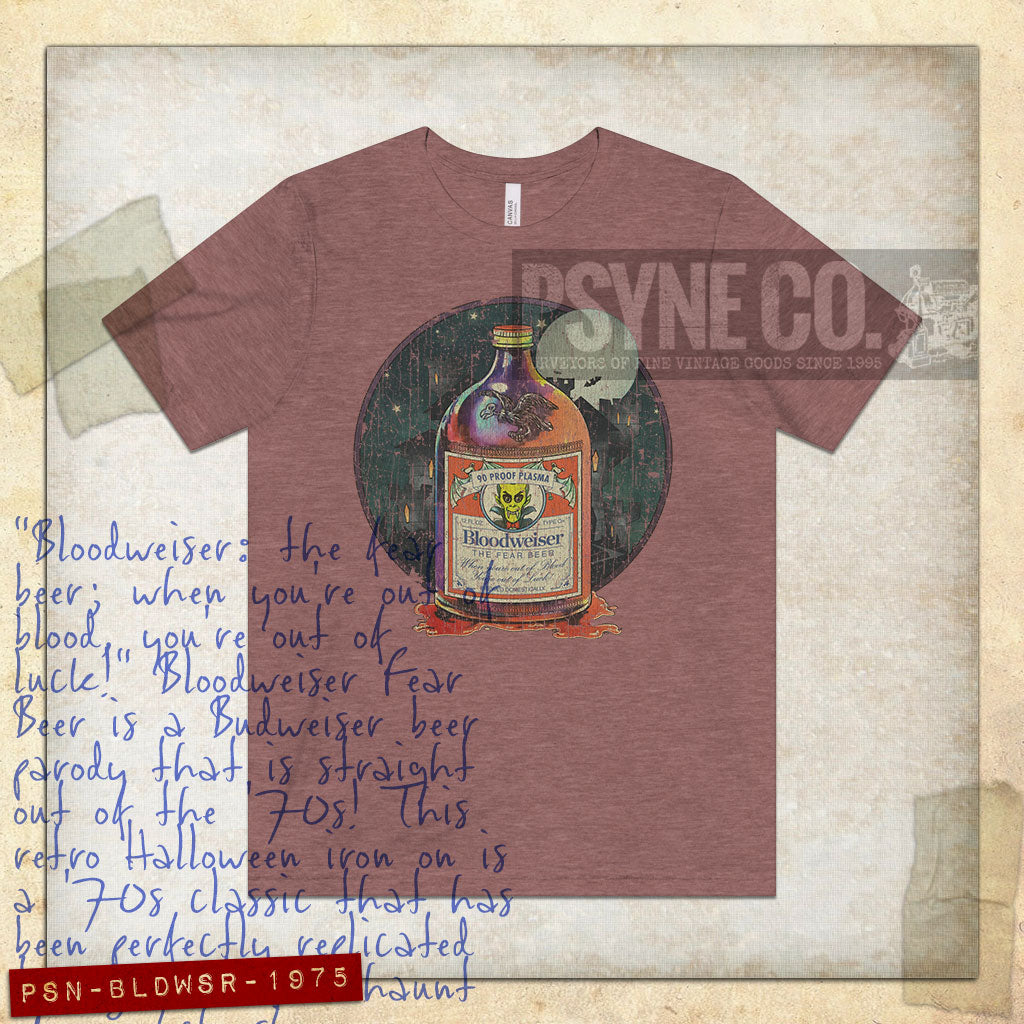 Bloodweiser Fear Beer 1975 Vintage Men's T-Shirt