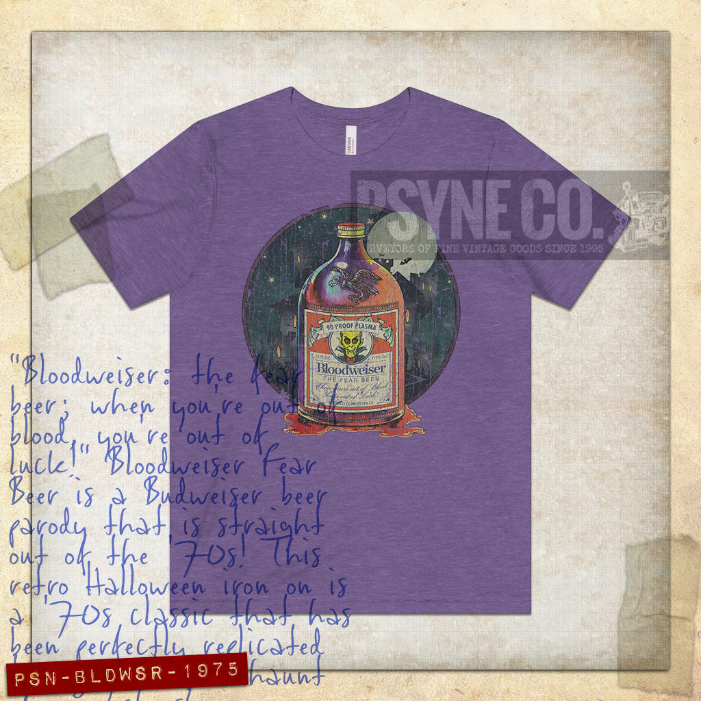 Bloodweiser Fear Beer 1975 Vintage Men's T-Shirt