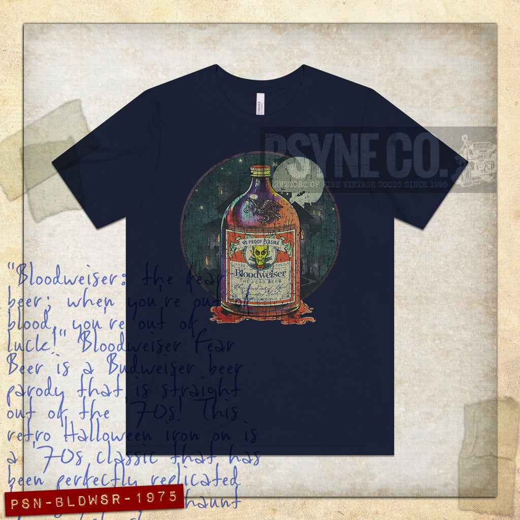 Bloodweiser Fear Beer 1975 Vintage Men's T-Shirt