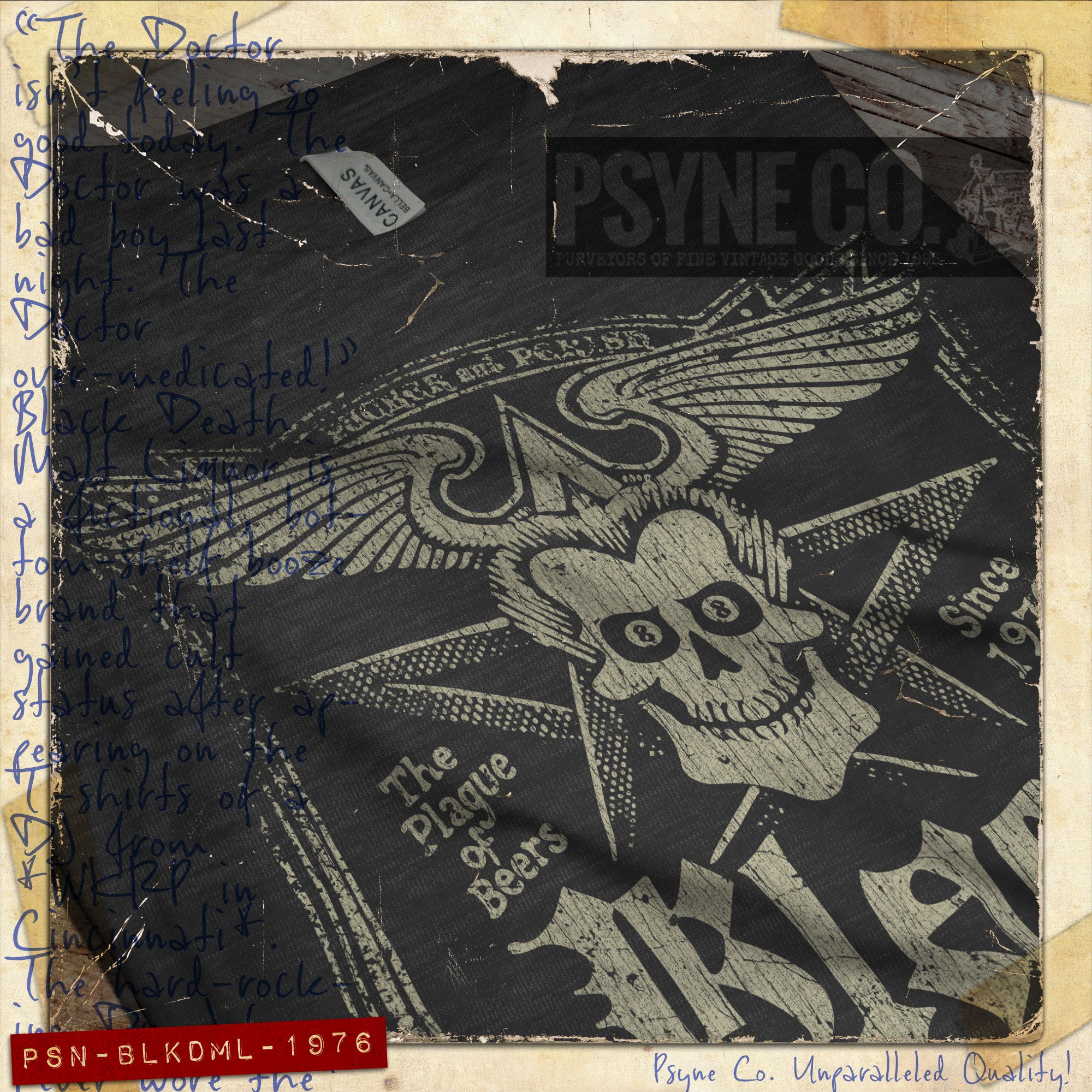 Black Death Malt Liquor 1976 Vintage Men's T-Shirt