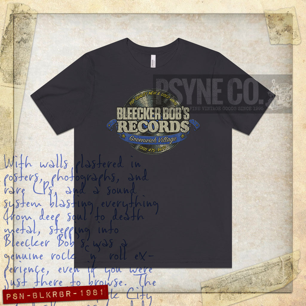 Bleecker Bob's Records 1981 Vintage Men's T-Shirt