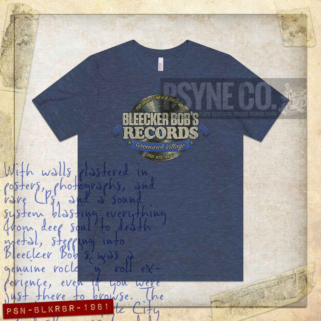 Bleecker Bob's Records 1981 Vintage Men's T-Shirt