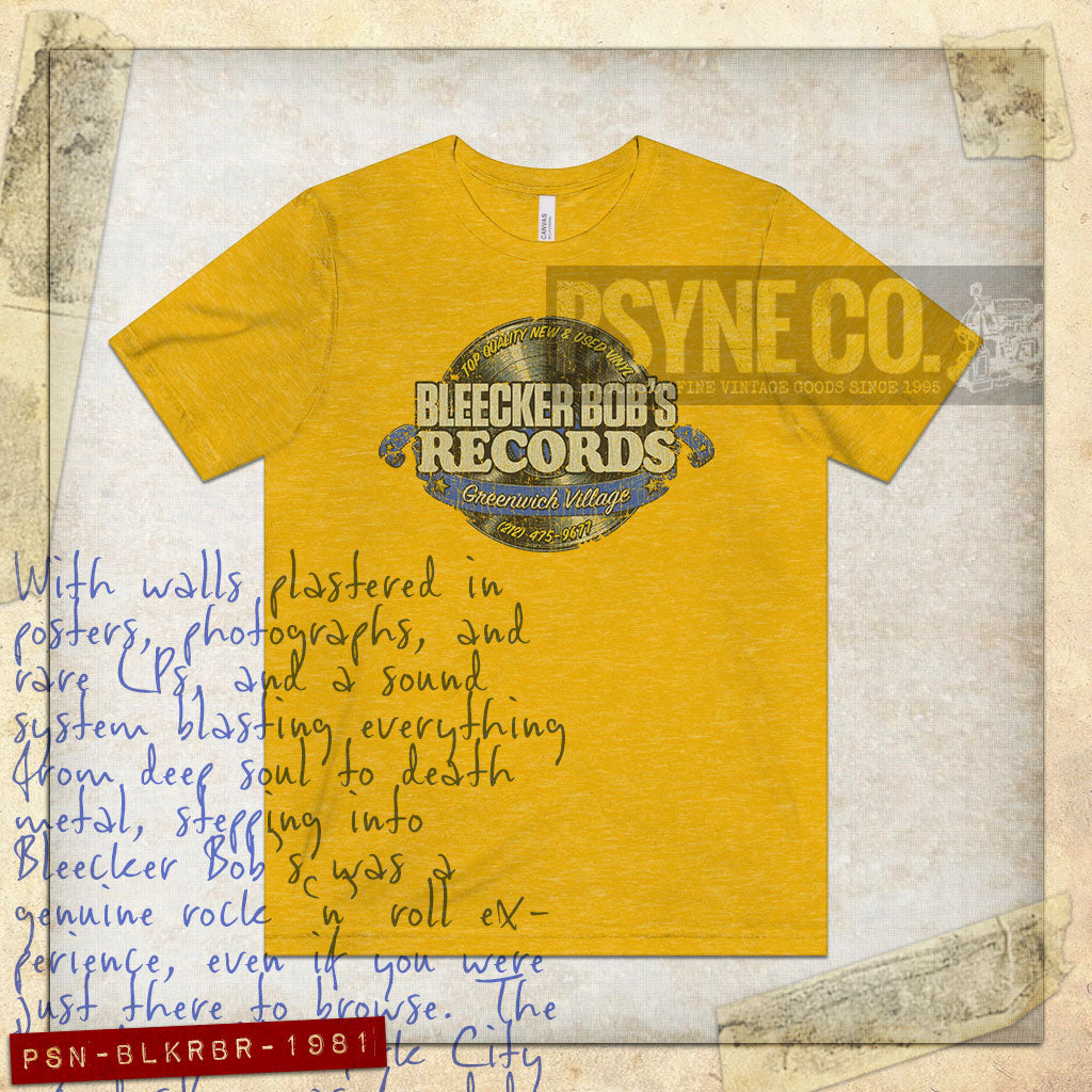 Bleecker Bob's Records 1981 Vintage Men's T-Shirt