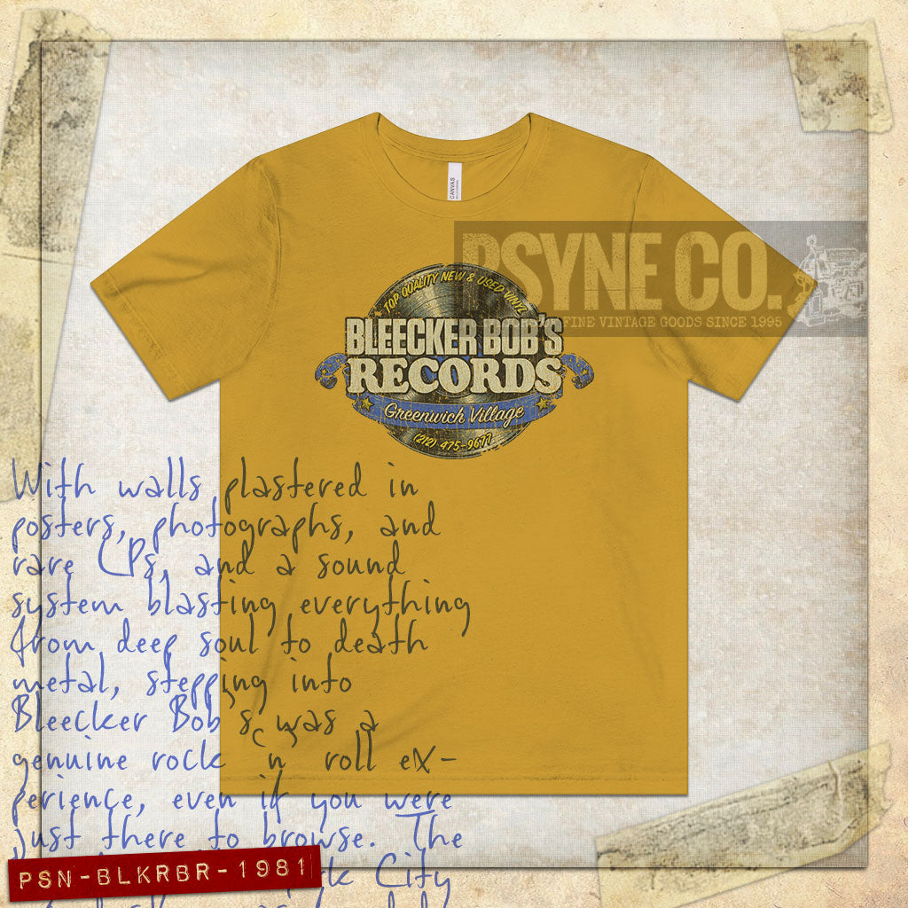 Bleecker Bob's Records 1981 Vintage Men's T-Shirt