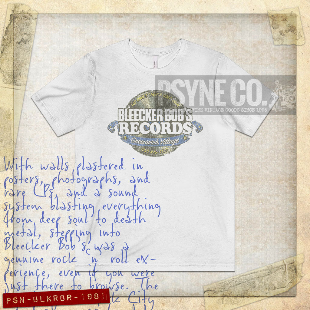 Bleecker Bob's Records 1981 Vintage Men's T-Shirt