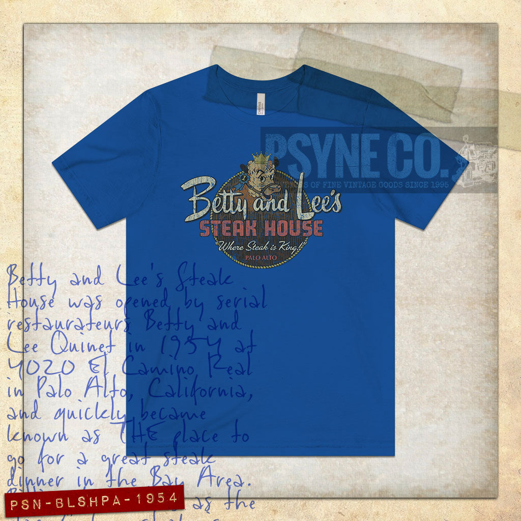 Betty and Lee's Steak House 1954 Vintage Men's T-Shirt
