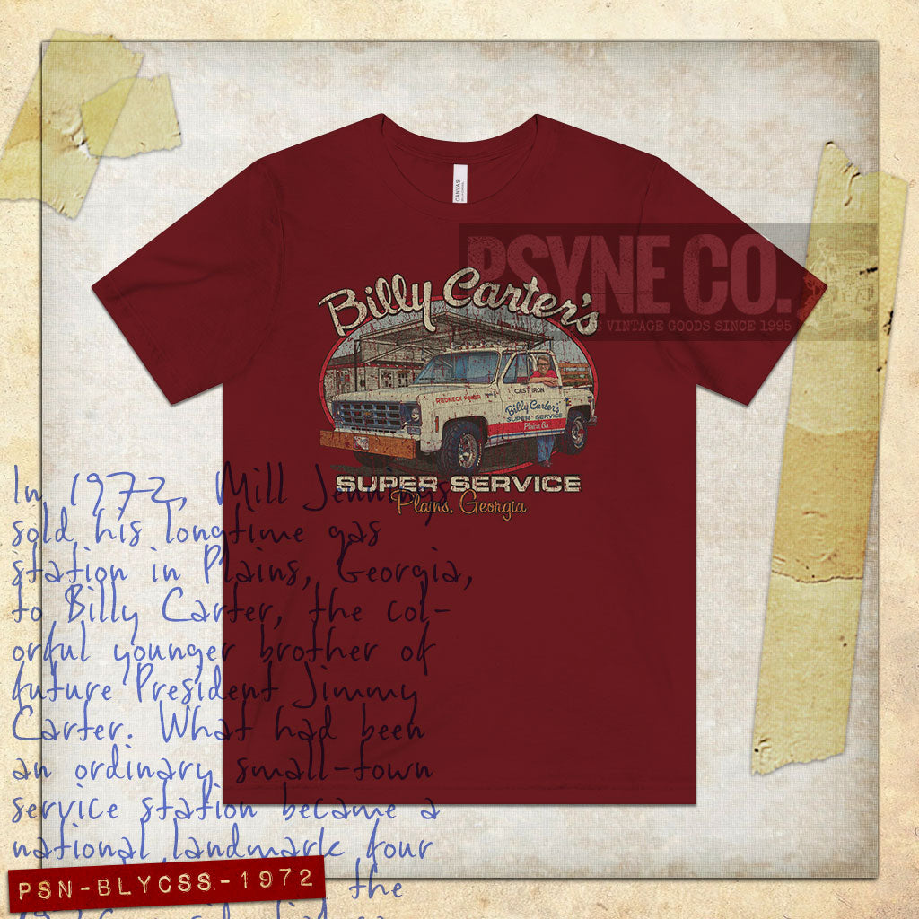 Billy Carter's Super Service 1972 Vintage Men's T-Shirt