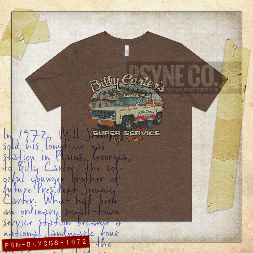 Billy Carter's Super Service 1972 Vintage Men's T-Shirt