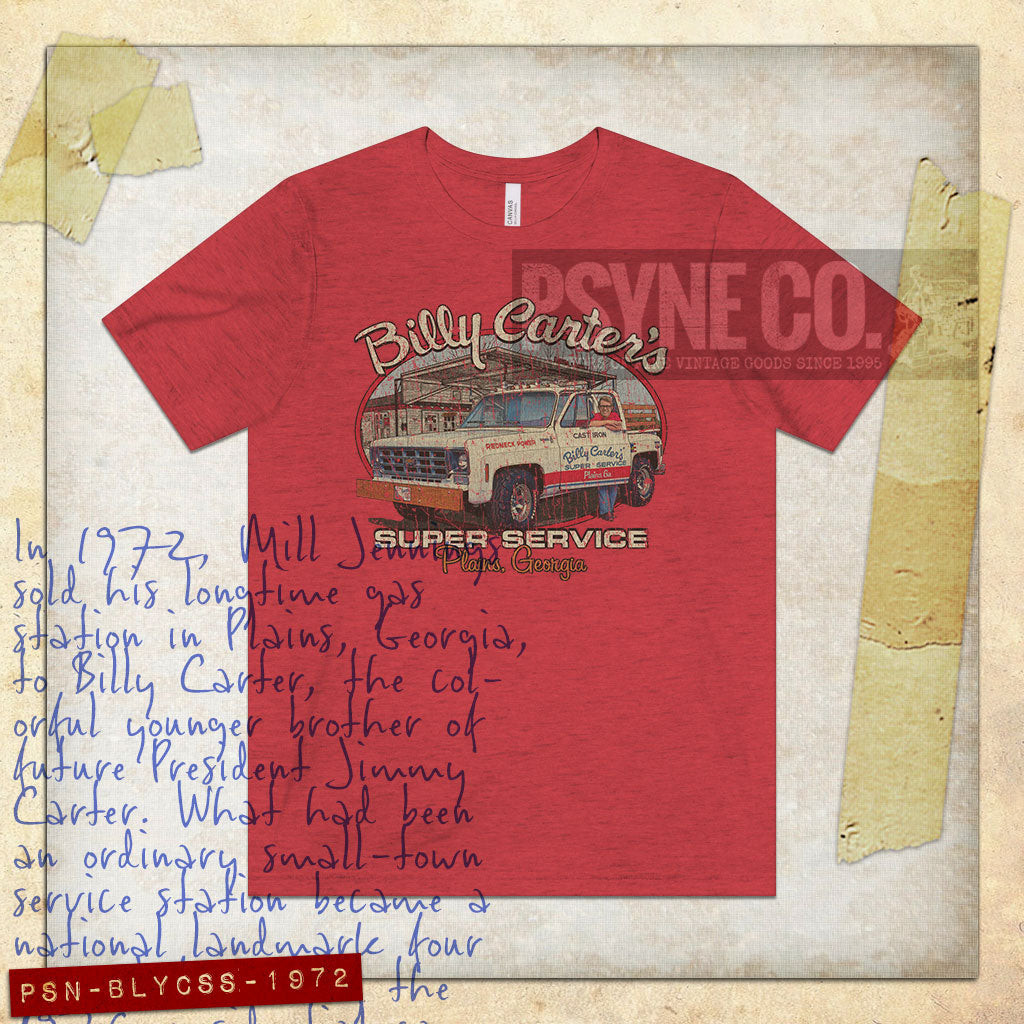 Billy Carter's Super Service 1972 Vintage Men's T-Shirt