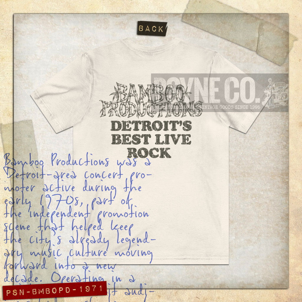 Bamboo Productions Detroit 1971 FB Vintage Men's T-Shirt