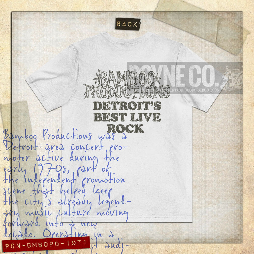 Bamboo Productions Detroit 1971 FB Vintage Men's T-Shirt