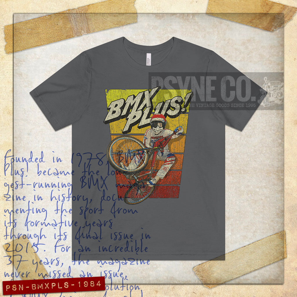 BMX Plus! Magazine 1984 Vintage Men's T-Shirt