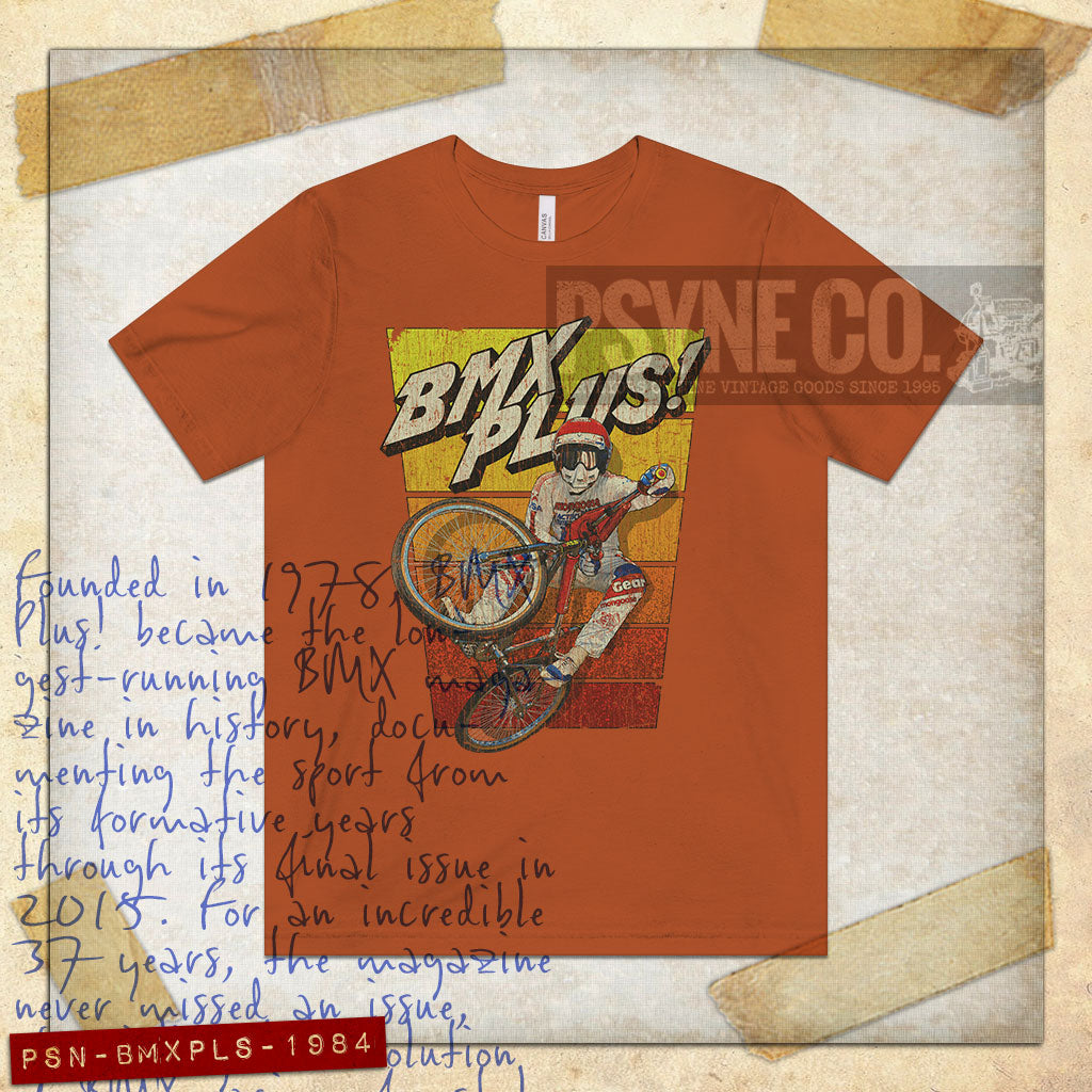 BMX Plus! Magazine 1984 Vintage Men's T-Shirt