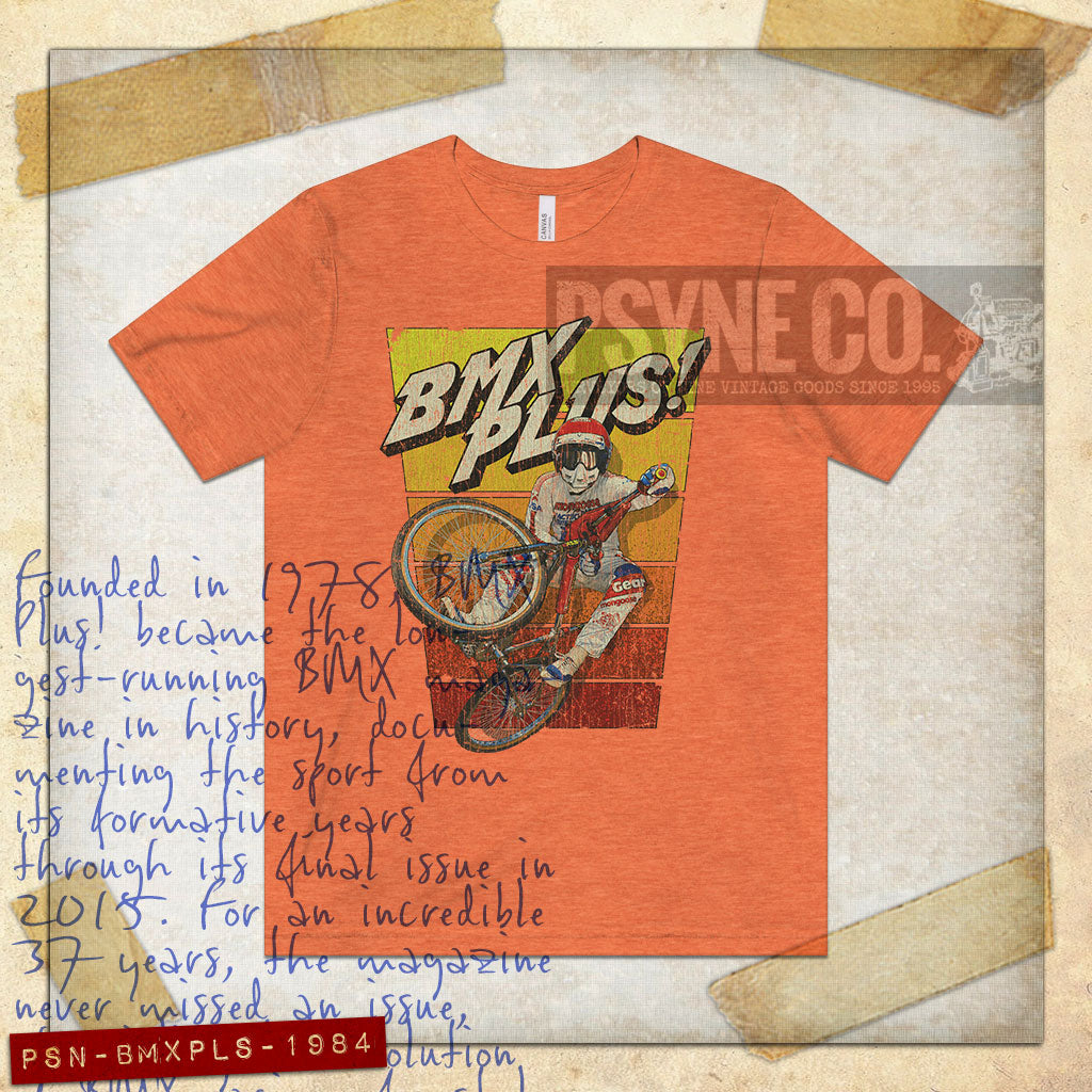 BMX Plus! Magazine 1984 Vintage Men's T-Shirt