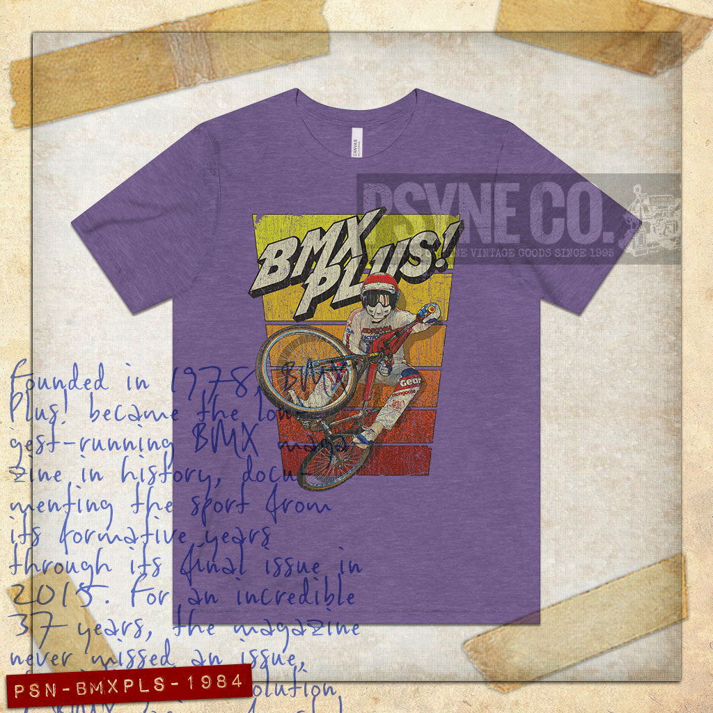 BMX Plus! Magazine 1984 Vintage Men's T-Shirt