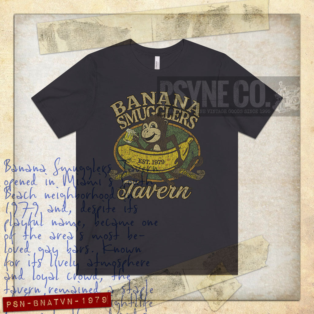 Banana Smugglers Tavern 1979 Vintage Men's T-Shirt