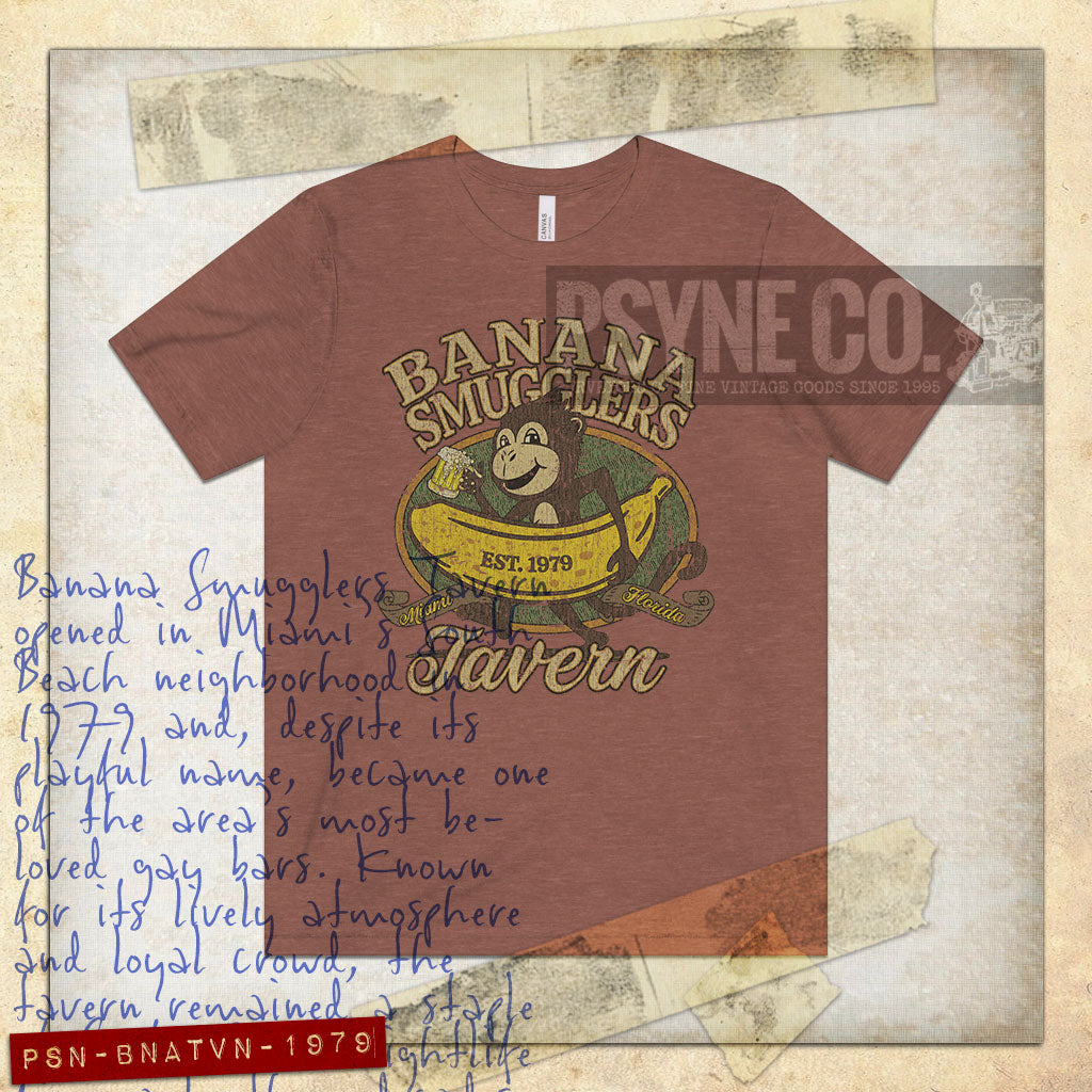 Banana Smugglers Tavern 1979 Vintage Men's T-Shirt