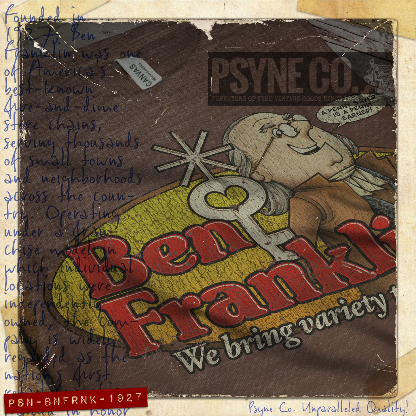 Ben Franklin 1927 Vintage Men's T-Shirt