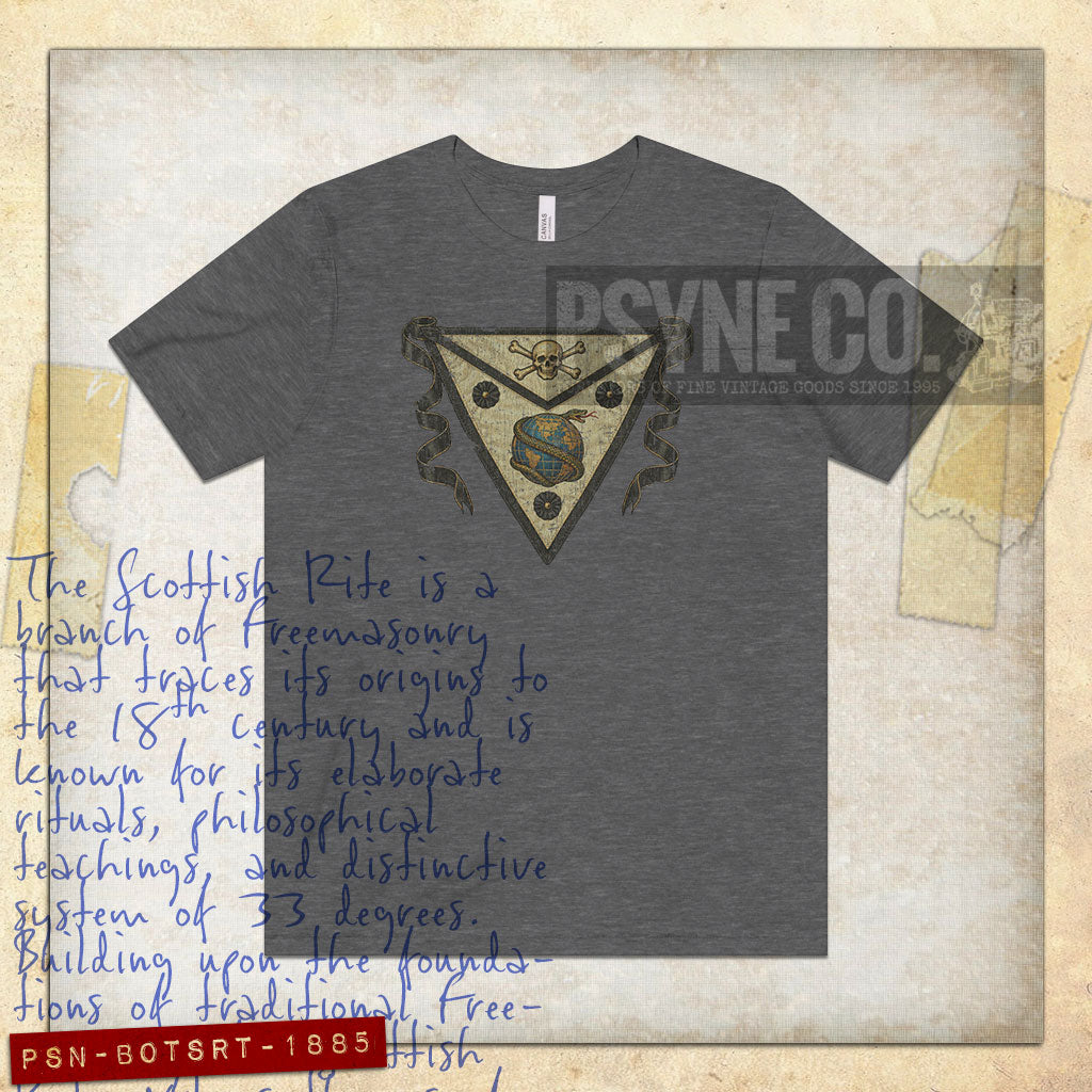 Banner of The Scottish Rite 1885 Vintage Men's T-Shirt