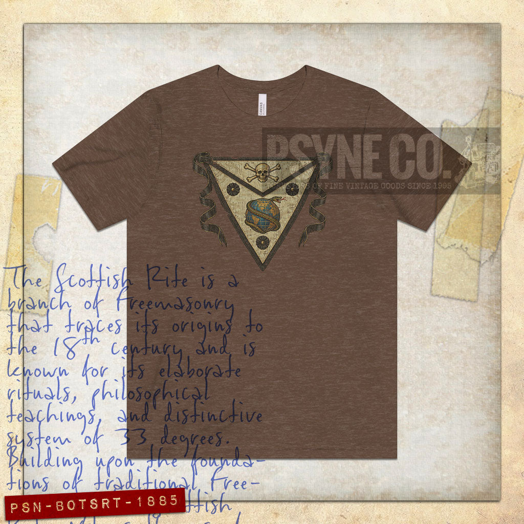Banner of The Scottish Rite 1885 Vintage Men's T-Shirt
