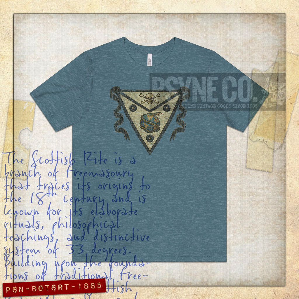 Banner of The Scottish Rite 1885 Vintage Men's T-Shirt