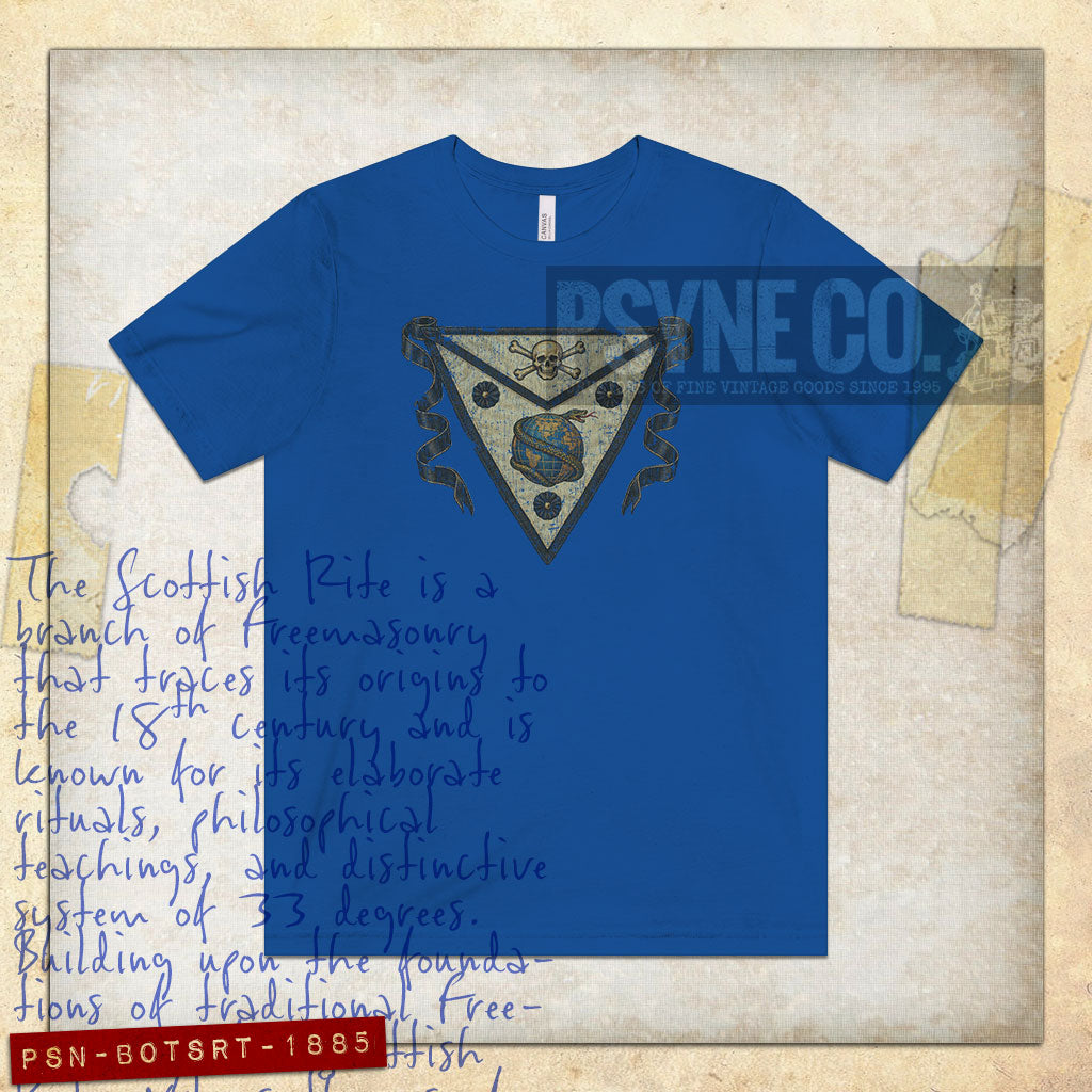 Banner of The Scottish Rite 1885 Vintage Men's T-Shirt