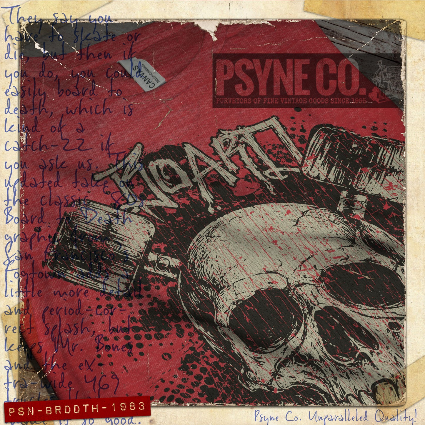 Board to Death 1983 Vintage Men’s T-Shirt