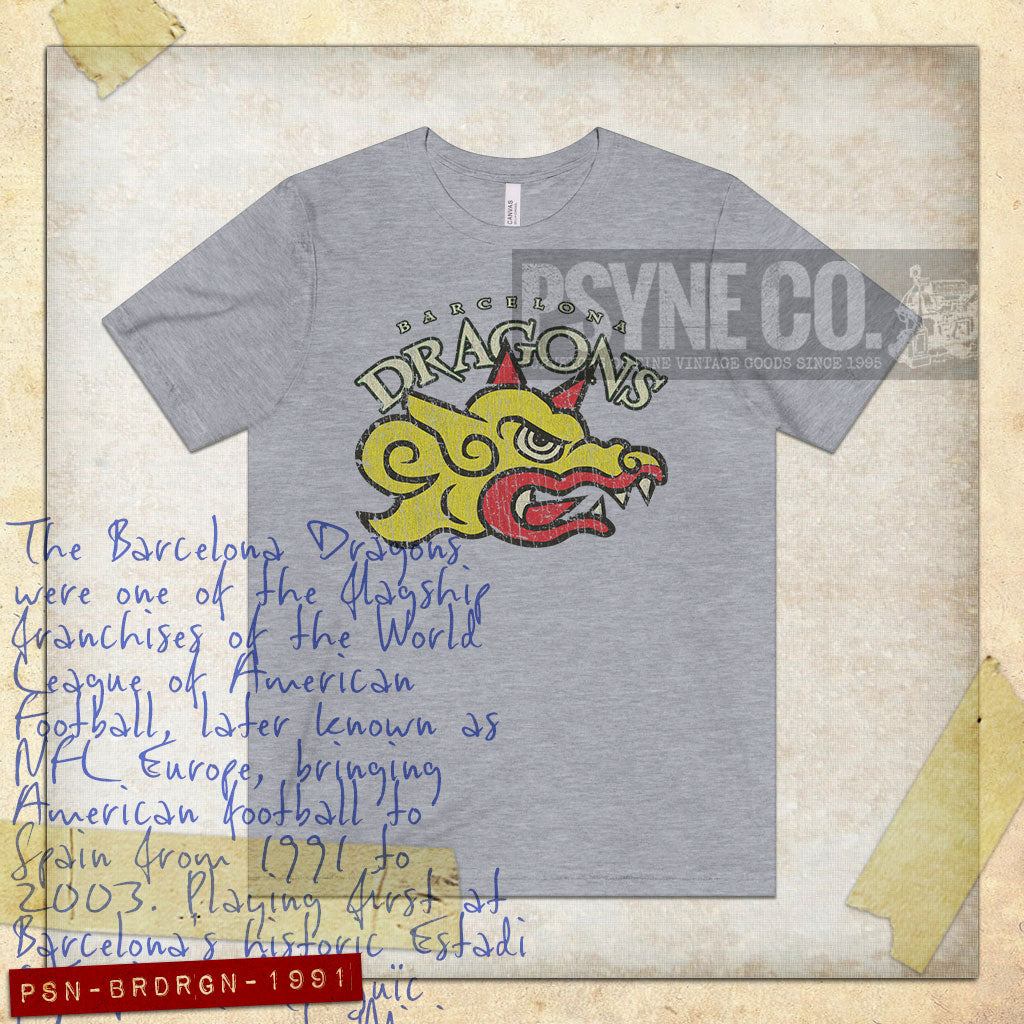 Barcelona Dragons 1991 Vintage Men’s T-Shirt