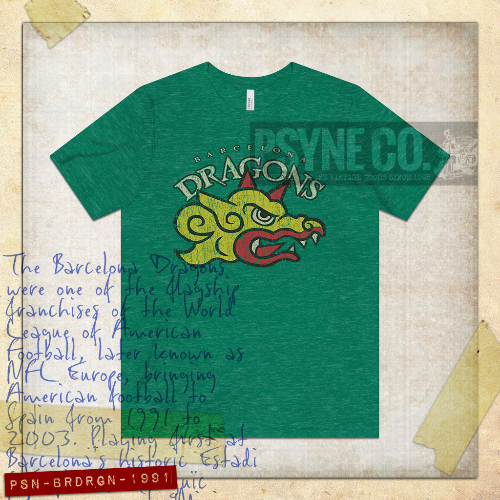 Barcelona Dragons 1991 Vintage Men’s T-Shirt