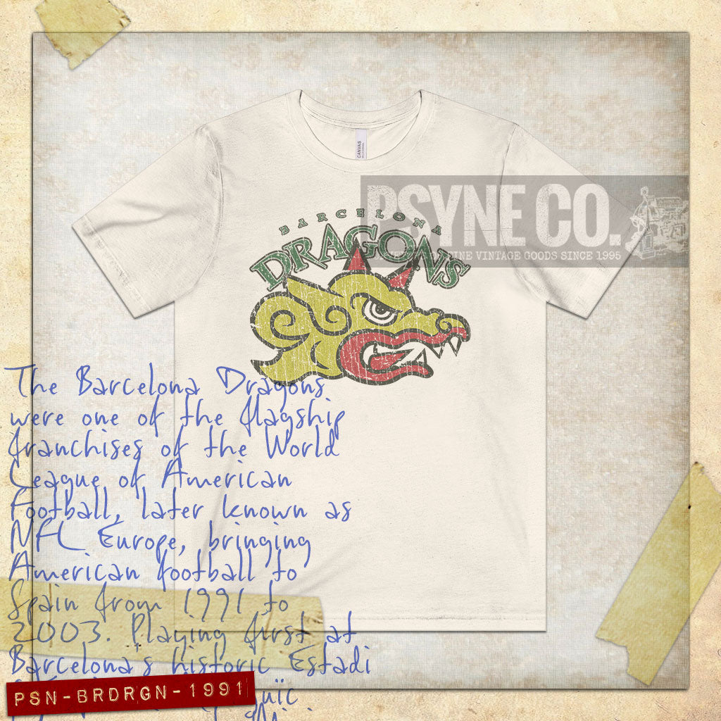 Barcelona Dragons 1991 Vintage Men’s T-Shirt