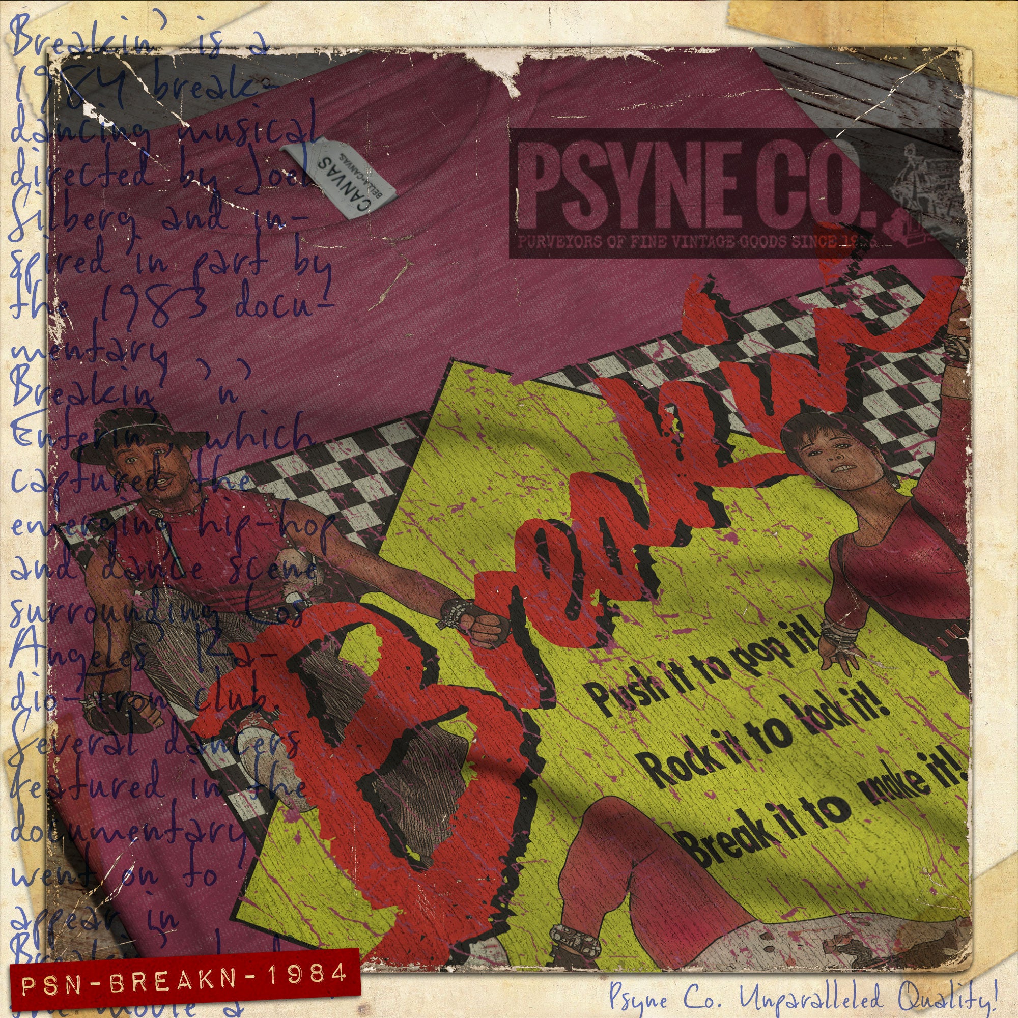 Breakin' 1984 Vintage Men’s T-Shirt